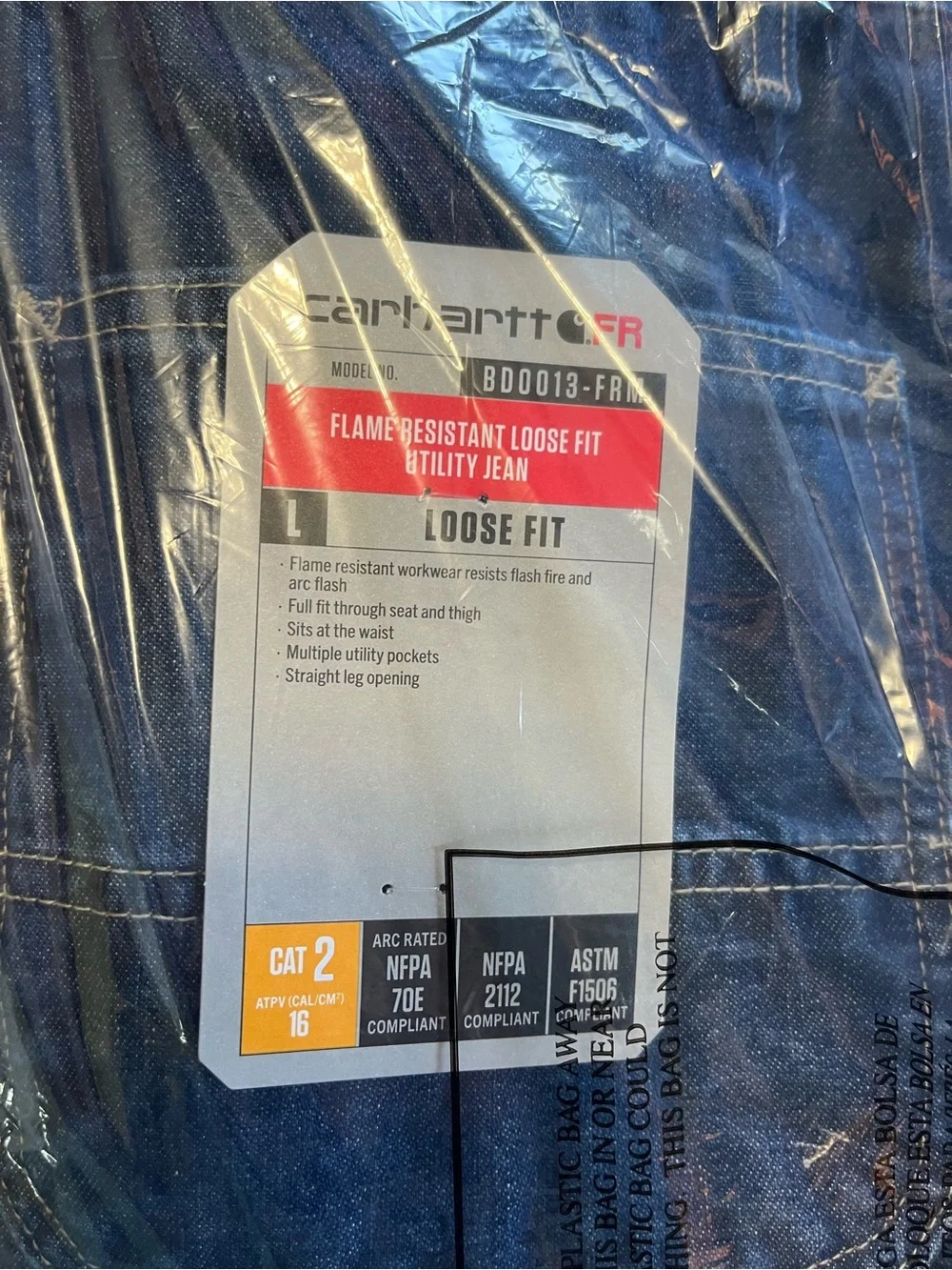 Carhartt Men’s Loose Fit Flame Resistant Utility Jeans FR Cat 2 50/34 NWT $109